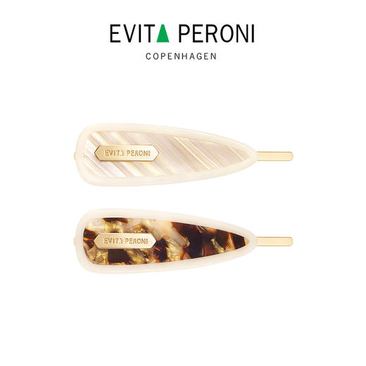品牌直发 Evita “浮光璨影”系列一字夹 流沙杏/ 炫金棕 商品图5
