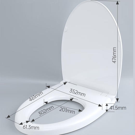 【10件起订】TOTO原装马桶盖TC400CVK-1加厚缓降盖854/886V形通用缓冲坐便盖(10) TC400CVK-1原装缓降盖V形通用 商品图3