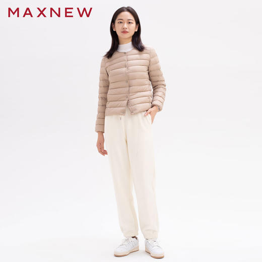 【门店同款】马恩MAXNEW女装针织长裤束脚裤宽松秋冬休闲百搭小个 商品图4