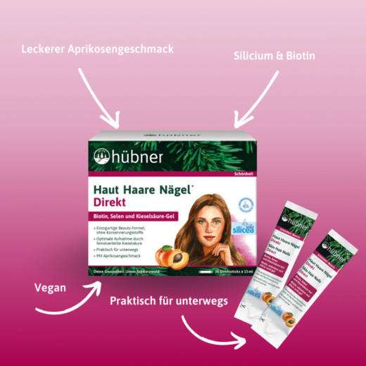 德国原装huebner郝柏娜希黎思硅素silicea增发护发口服液生发防脱30条 商品图3