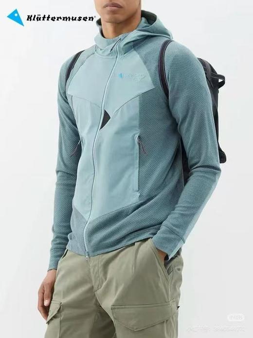 攀山鼠男款户外保暖快干运动连帽夹克外套 商品图0