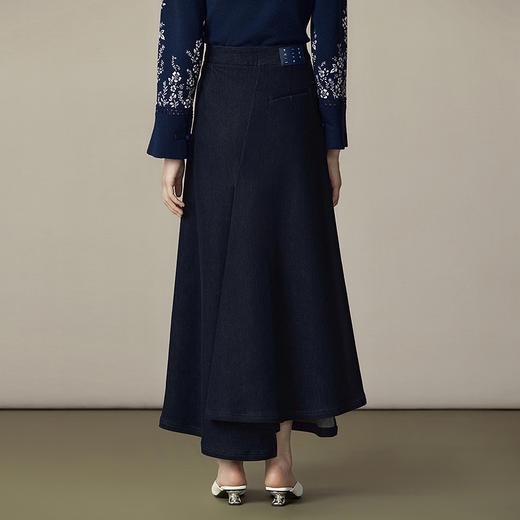 【林栖设计小店】（现货）优雅半身裙不规则百搭气质宽松显瘦2025秋冬新款裙子女1954011 商品图7