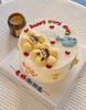 男/女宝人物可改为小动物卡通手绘蛋糕-低糖处理无添加 商品缩略图0