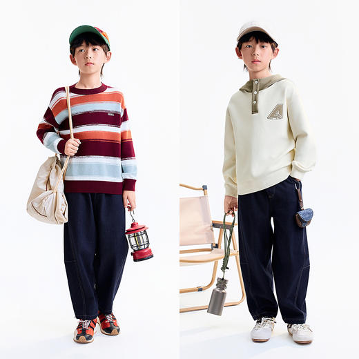 【实体店同款】男童全腰单裤秋季新款安奈儿童装AB536122 商品图3