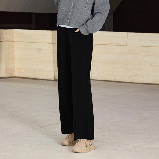 半身缘女裤 春季舒适柔软宽松透气显瘦垂坠休闲裤261102U10320019 商品图2