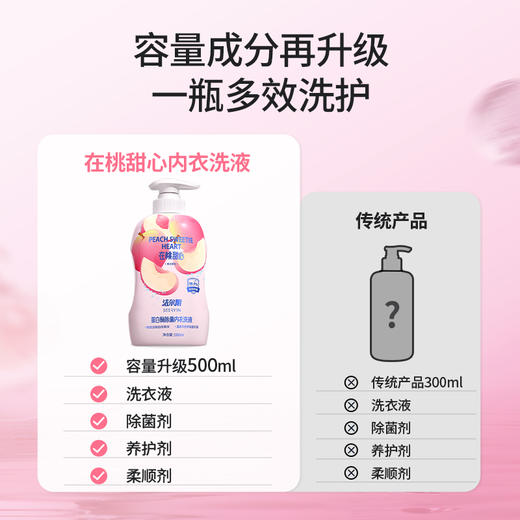 【在桃甜心】洁尔阴蛋白酶抑菌桃子内衣内裤洗衣液专用祛血渍女士洗内裤清洗液 商品图2
