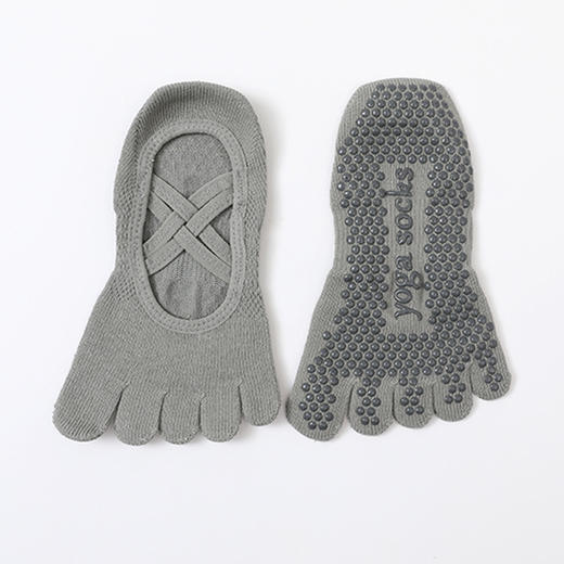 【59元任选3件】【腾飞系列】2025春夏季瑜伽袜女专业防滑袜透气五指绑带薄款吸汗纯色普拉提袜（活动产品，收货7天内支持退换） 商品图4