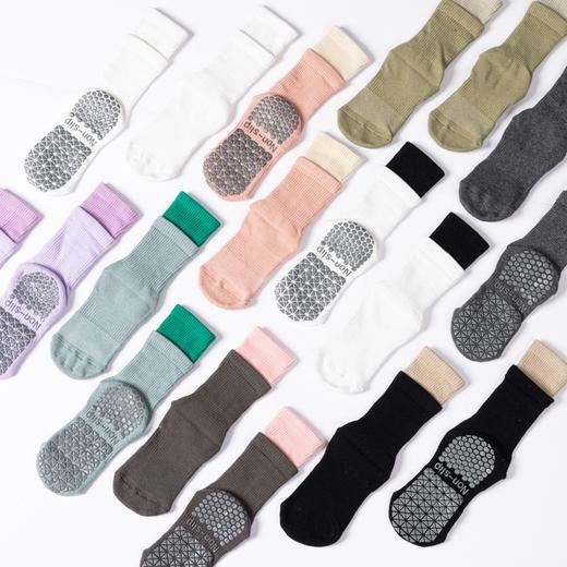 【59元任选3件】【腾飞系列】春夏中筒瑜伽袜子女防滑运动袜子女健身吸汗透气高弹性普拉提袜子（活动产品，收货7天内支持退换） 商品图4