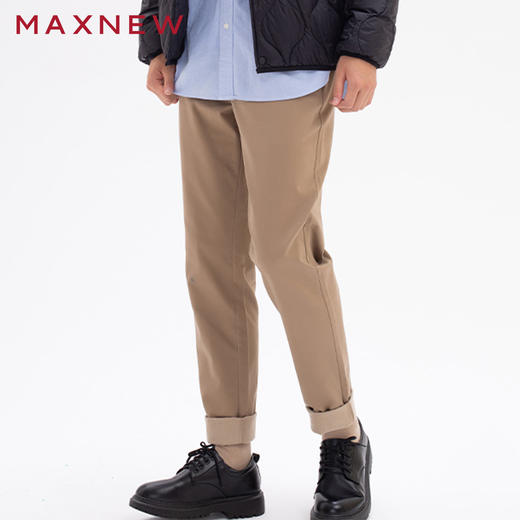 【门店同款】马恩MAXNEW男装秋季梭织长裤直筒百搭宽松休闲裤加厚 商品图0