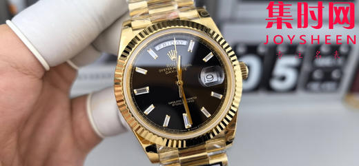 QF配重版 V6版 重量200克+ 劳力士星期日历型系列 日志40mm 黑冰糖DD 商品图0