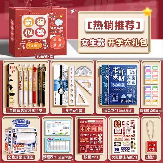 开学大礼包【精品礼袋套装！满满仪式感】男孩女孩小学生考试大礼包一年级学习用品六一儿童节礼物文具套装。ra 商品图5