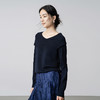 【林栖设计小店】（现货）优雅毛织上衣不规则百搭修身显瘦2025秋冬新款针织衫女1954016 商品缩略图1