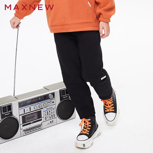 【门店同款】马恩MAXNEW童装秋冬男童运动长裤宽松冬季加厚卫裤修 商品图2