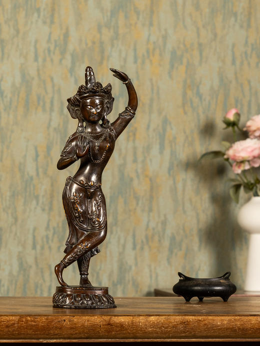 清	黄杨木雕度母立像 商品图1