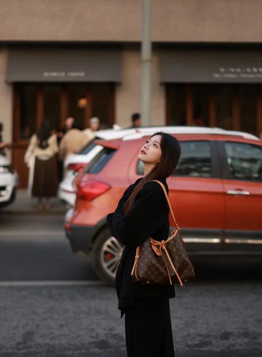 D082258女包2025老花字母托特包时尚百搭单肩大包购物袋 商品图13