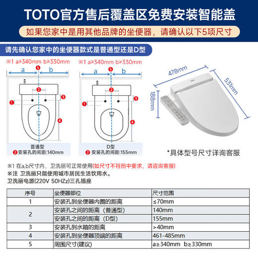 【10件起订】TOTO智能马桶盖板卫洗丽 暖风烘干除臭TCF6724KC 商品图5