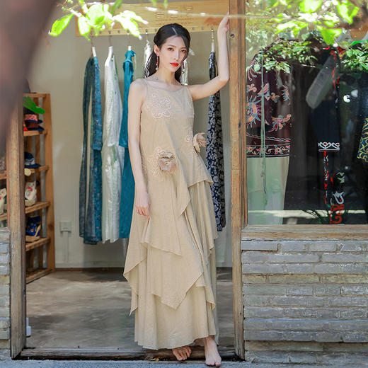 采薇蕾丝钩花吊带裙 | 杨老师同款 | 现货加急发 商品图1