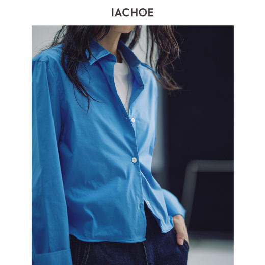 棉仓3661504002-扭扭衬衫短款衬衫下摆可塑形 商品图2