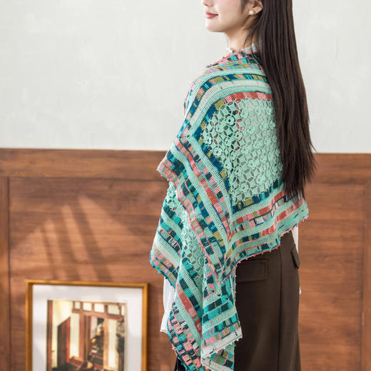 苏苏姐家四叶芳披肩手工DIY钩针纯棉蕾丝线毛线团自制材料包 商品图3