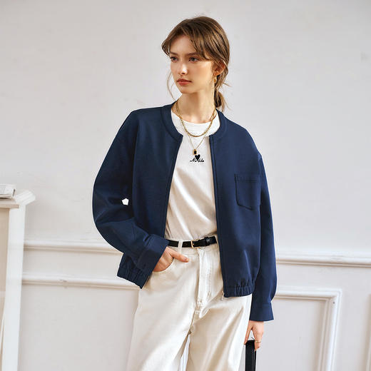 OLrain欧芮儿美式短外套女秋季2025年新款休闲百搭软糯开衫上衣 商品图3
