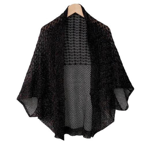 雀说 针织披肩女镂空流苏披风外搭 商品图13