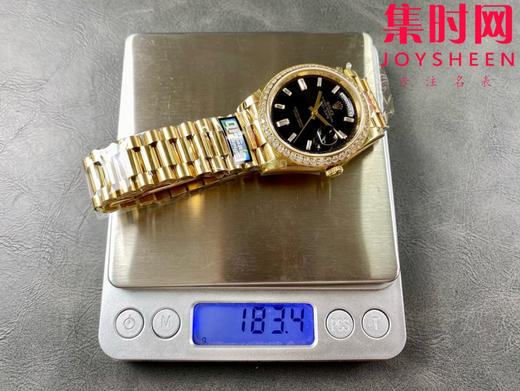 【钻圈款】QF配重版 重量180克+ 劳力士星期日历型系列 日志40mm 黑冰糖DD 商品图8