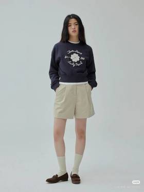 【云粉节】【6折】6楼COVERNATA士四叶草心刺绣圆领衫吊牌价659折后价395