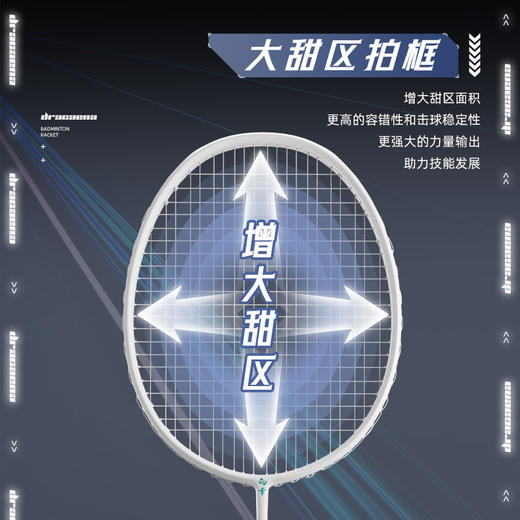 【速度之刃】的幸新款新手羽毛球拍立体破风拍框入门球拍全碳素球拍 商品图2