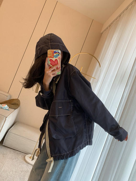 823-3 极限特惠 45R 叶山限定款 抽绳连帽夹克 宽松版我穿L 商品图1