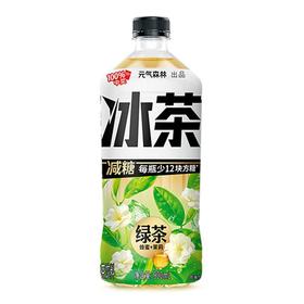 元气森林 冰茶蜂蜜+茉莉绿茶冰蜜茉莉味绿茶饮料 900ml/瓶