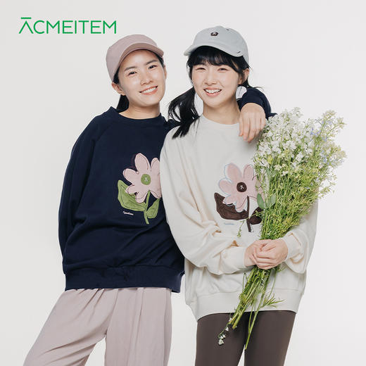 【品牌特惠】ACMEITEM爱棵米-女士圆领印花卫衣GAG2310141E 商品图0