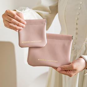 摩登主妇化妆收纳包自动闭合数据线内胆小包弹片卡包便携式零钱包