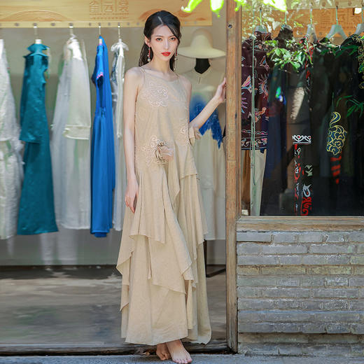 采薇蕾丝钩花吊带裙 | 杨老师同款 | 现货加急发 商品图2