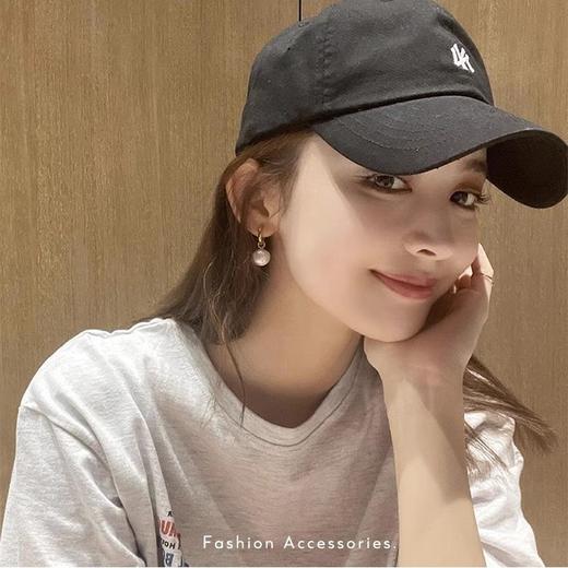 「许红豆同款~三色可选」去有风的地方珍珠耳环女素圈气质网红耳坠时尚耳饰饰品 商品图3