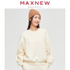 【门店同款】马恩MAXNEW女装圆领纯色卫衣秋冬时尚百搭宽松潮流卫 商品缩略图0