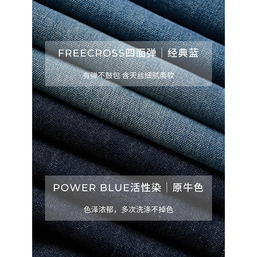 棉仓366619005-【三有超模裤】重磅水洗经典蓝直筒牛仔裤女25秋新品弹力显瘦长裤 商品图1