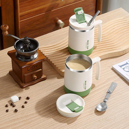 保温杯咖啡杯新款2025不锈钢马克杯办公室女水杯茶杯杯子家用喝水 商品图3