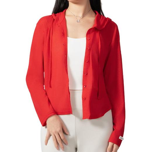 【秋上新】I‘d爱帝女士针织衫休闲连帽百搭长袖上衣 商品图7