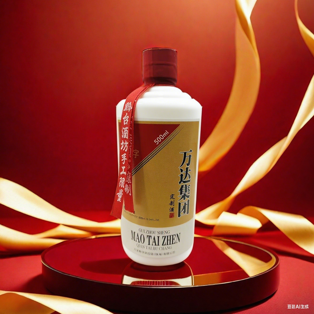 万采定制酒-53°酱香型白酒（万达集团白瓶-仅限内部采购）