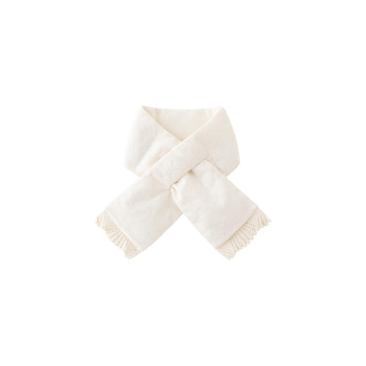 【高定系列】英氏针织围巾女童绵羊毛白鸭绒冬季优雅百搭女孩新款 商品图4