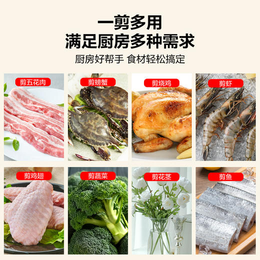 【IP联名】大白兔IP联名多功能厨房剪刀奶油白色 商品图3