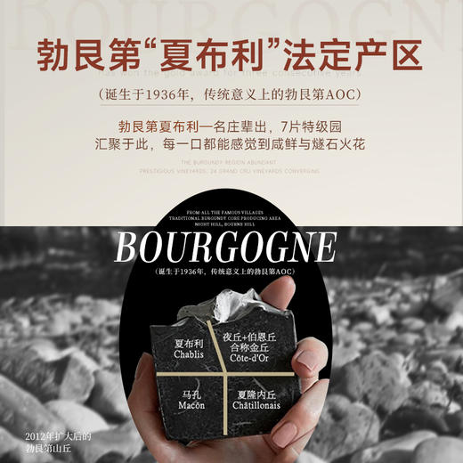 【连续3年-G&G大赛金奖】法国爱丽泽庄园小夏布利干白葡萄酒 12.5%vol 商品图3