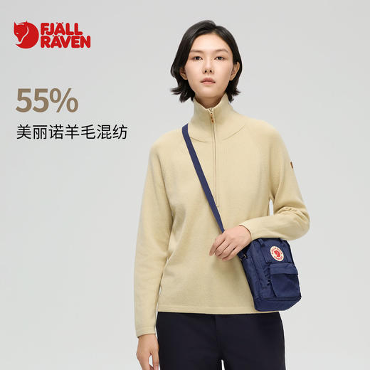 北极狐 女士羊毛混纺针织衫 25秋冬保暖美利奴羊毛毛衣 14600257 商品图0