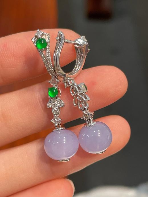 圆珠翡翠耳坠 商品图3