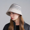卡蒙绵羊毛新款渔夫帽女秋冬提花小香风可折叠保暖毛毡帽KM-9569 商品缩略图2