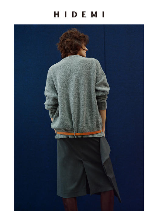 HIDEMI 进口头层牛皮帅气手工包皮扣复古百搭腰带皮带 商品图8