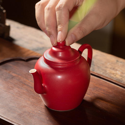 问鼎天石胭脂红尚庐急须 容量180ml 商品图1