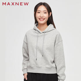 【门店同款】马恩MAXNEW女装连帽卫衣秋冬宽松时尚百搭小个子短款
