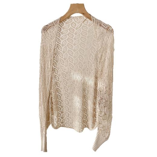 雀说 针织披肩女镂空流苏披风外搭 商品图9