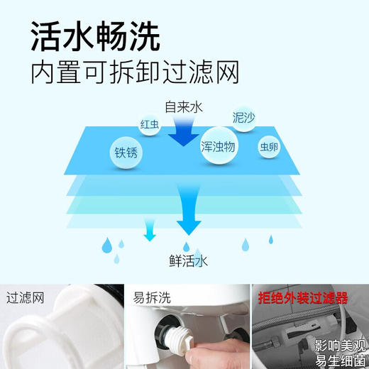 【10件起订】TOTO智能马桶盖卫洗丽3B160 360即热式温水冲洗加热家用460（03-A） TCF3B160MCN即热.基础款V型 商品图4